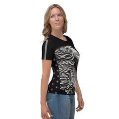 Harmonious Notes All-Over Print Women's Crew Neck