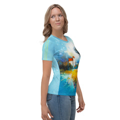 Coastal Serenity Women's Crew Neck T-Shirt