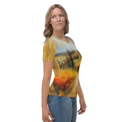 Mountain Majesty All-Over Print Women's Crew Neck T-Shirt