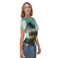 Celestial Horizon Odyssey All-Over Print Women's Crew Neck T-Shirt