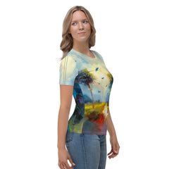 Enchanted Forest Landscape Women's Crew Neck T-Shirt