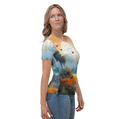 Coastal Sunrise Landscape Women's Crew Neck T-Shirt