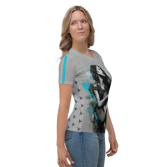 Abstract Harmony All-Over Print Women's Crew Neck T-Shirt