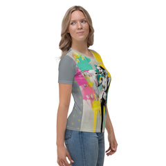 Geometric Serenity All-Over Print Women's Crew Neck T-Shirt