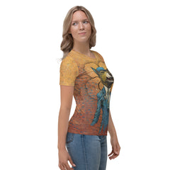 Foxy Elegance Women's Crew Neck T-Shirt