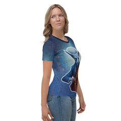 Alien Encounter All-Over Print Women's Crew Neck T-Shirt