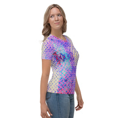 Silk Serenity Texture Women's Crewneck Tee