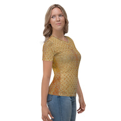 Honeycomb Hustle Texture Women's Crewneck Tee