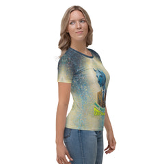 Whimsical Mountain Goat Women's Crew Neck T-Shirt