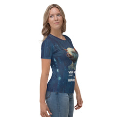 Whimsical Piggy Garden Women's Crew Neck T-Shirt