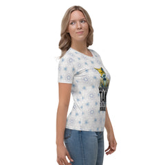 Coastal Cat Sailor All-Over Print Women's Crew Neck T-Shirt