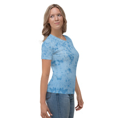 Versatile Flannel Crew Neck T-Shirt for Women's Casual Outfits