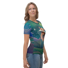 Stylish and Soft Infinite Blossoms Women's Crew Neck T-Shirt