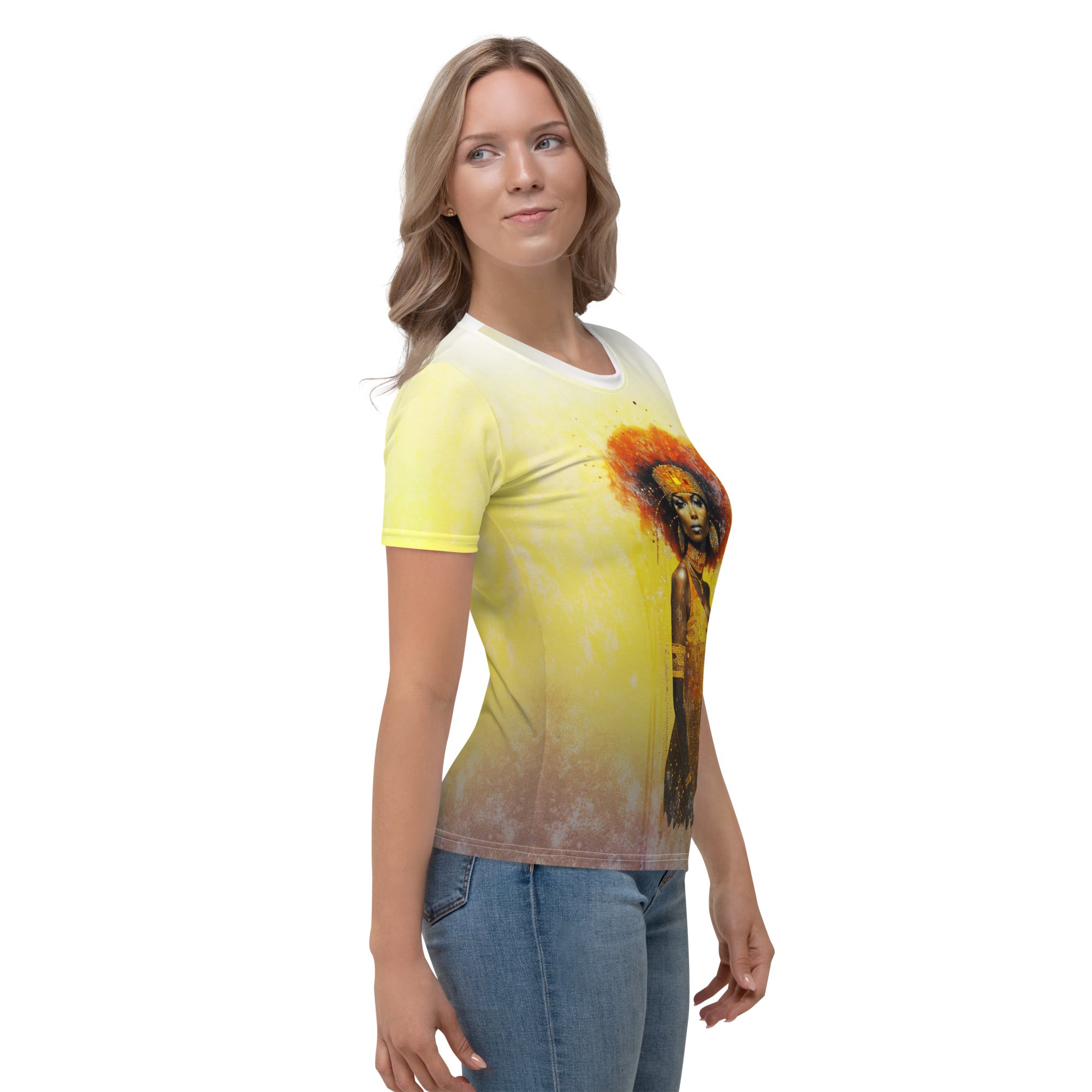 Boundless Spirit Women's Crew Neck T-Shirt - Model Wearing