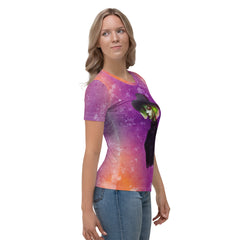 Close-up of Infinite Harmony Women's Crew Neck T-Shirt fabric