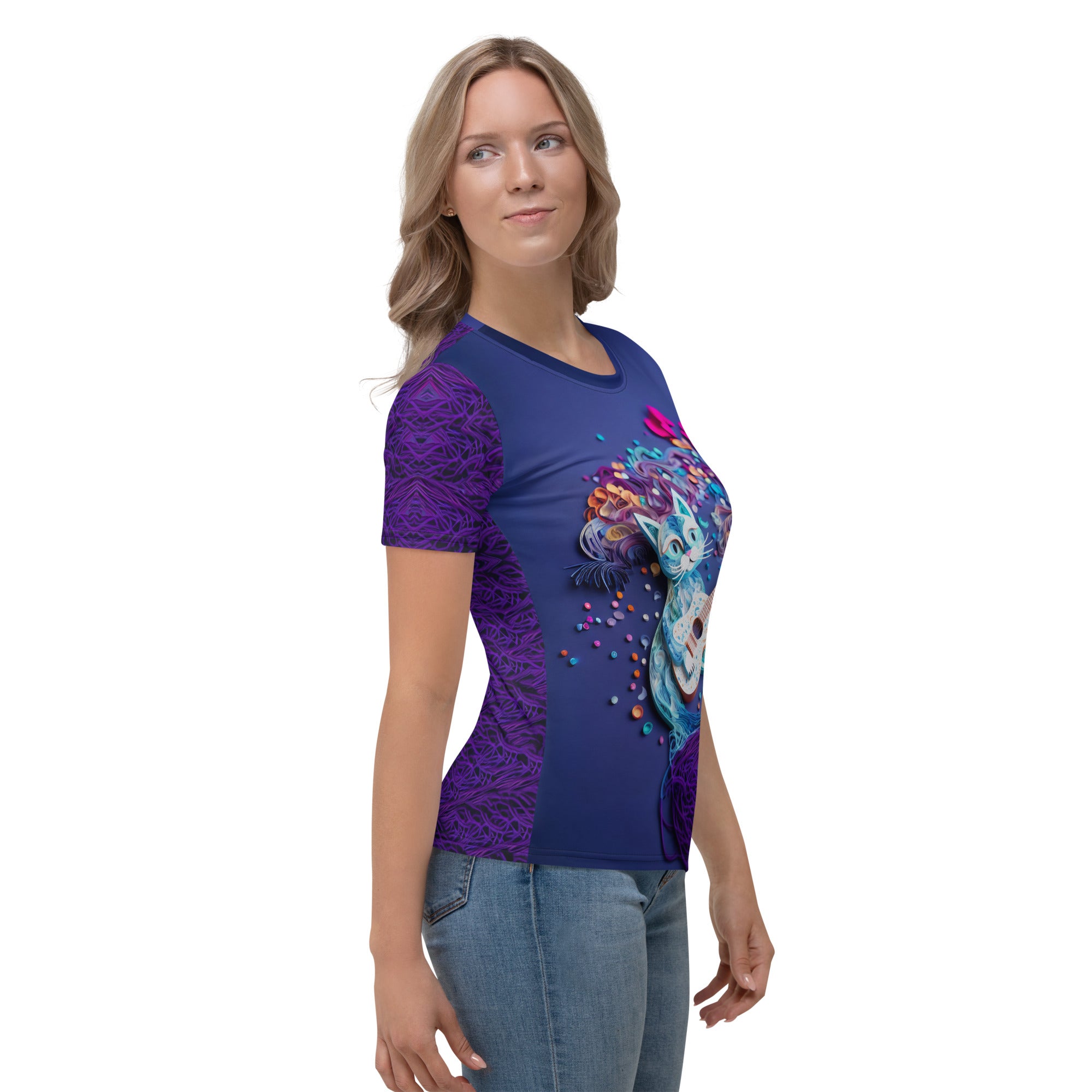 Empowering Fiery Phoenix Rebirth t-shirt for women.