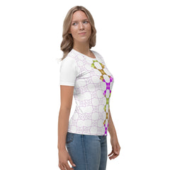 Stylish women's Dreamy Mandalas crewneck tee in soft fabric