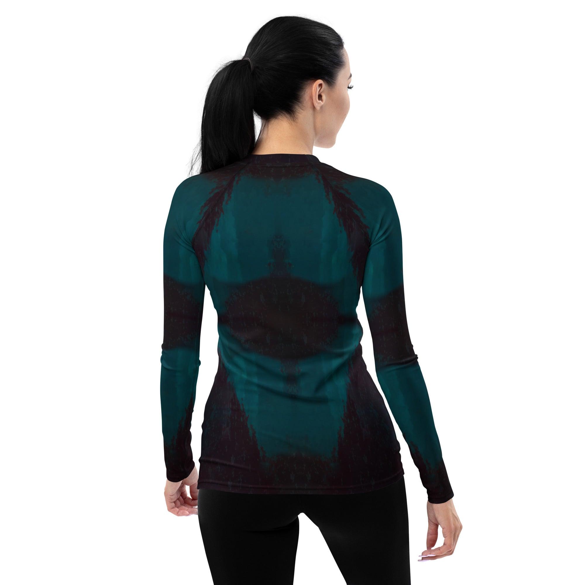 Close-up of NS-870 women's rash guard fabric