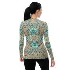 Fashionable Surfing 1 44 Women's Rash Guard, perfect for surfers seeking both style and safety.