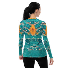 Ocean Rider All-Over Print Women's Rash Guard Embrace The Surfing Lifestyle - Beyond T-shirts