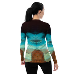 Haunted Night All-Over Print Women's Rash Guard - Embrace Halloween By The Sea - Beyond T-shirts