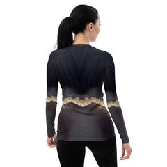 Mystical Moon All Over Print Women's Rash Guard Embrace Halloween Nights - Beyond T-shirts