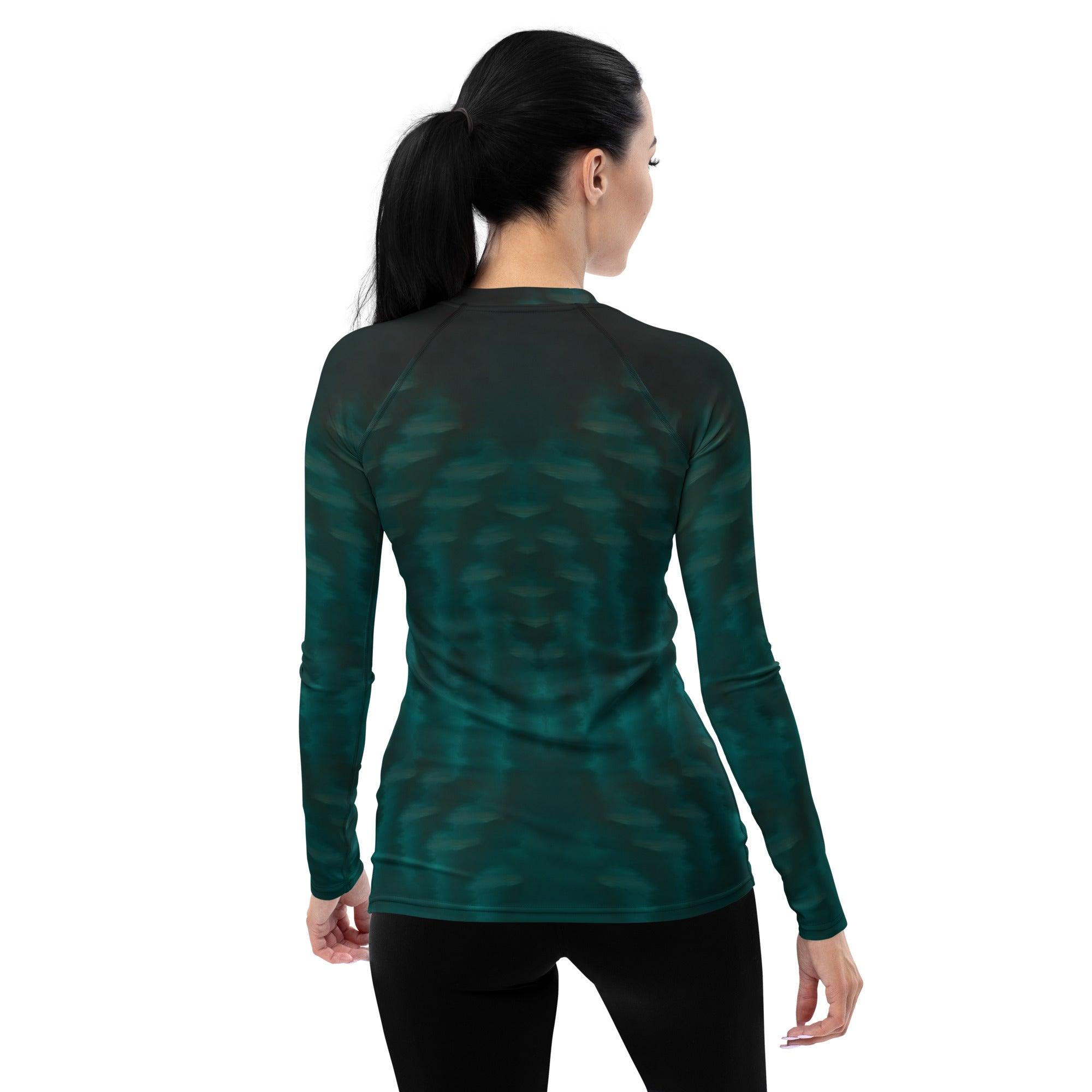 Midnight Surf Magic Women's Rash Guard Ride The Halloween Waves - Beyond T-shirts