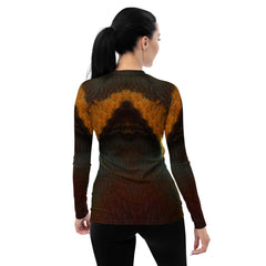 Gothic Beach All Over Print Women's Rash Guard Surfing Halloween Elegance - Beyond T-shirts