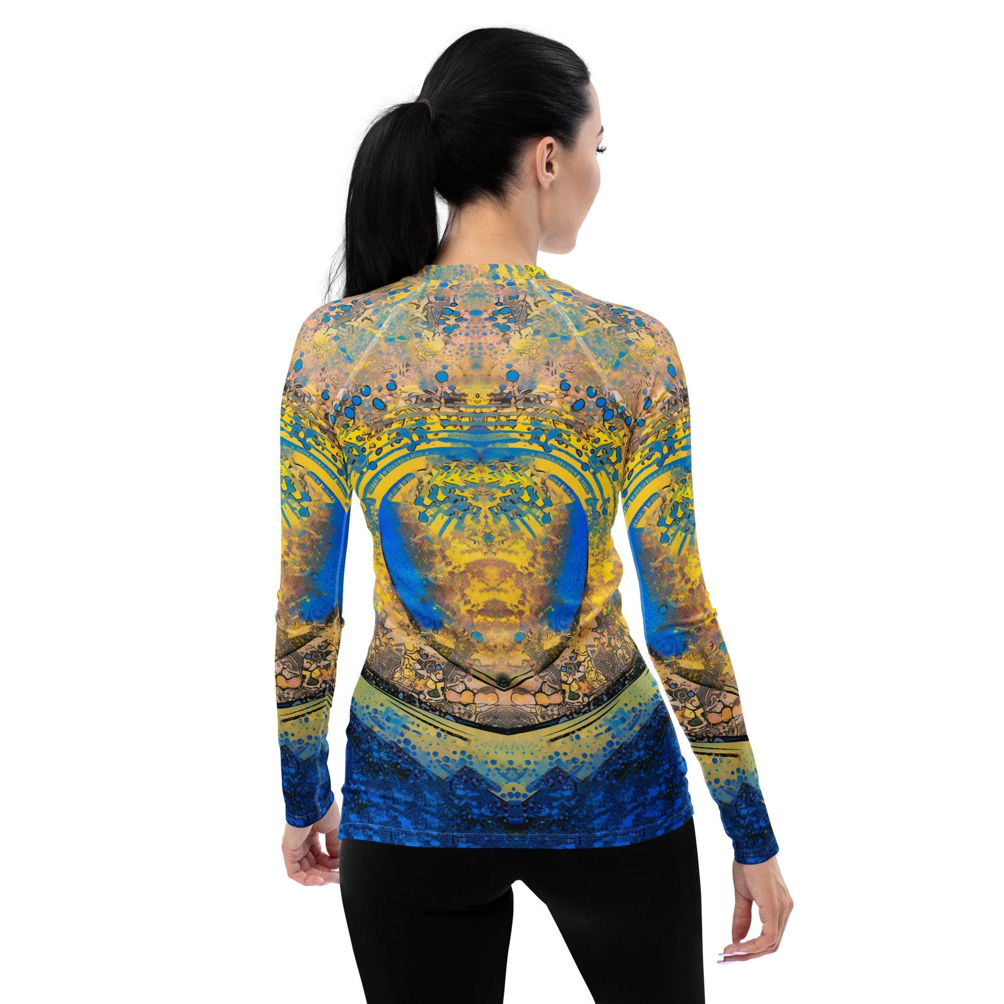 Surfing Serenity Women's Rash Guard - Beyond T-shirts