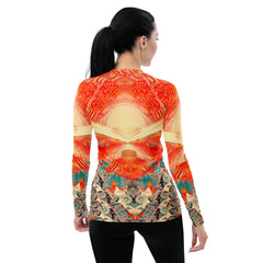 Surfing Sunset Women's Rash Guard - Beyond T-shirts