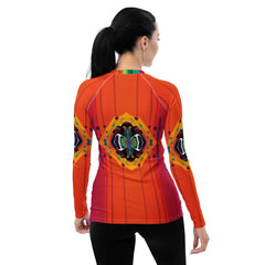 Stylish Serenade Women's All-Over Print Rash Guard - Beyond T-shirts