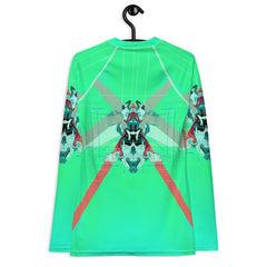 Runway Melodies Women's All-Over Print Rash Guard - Beyond T-shirts