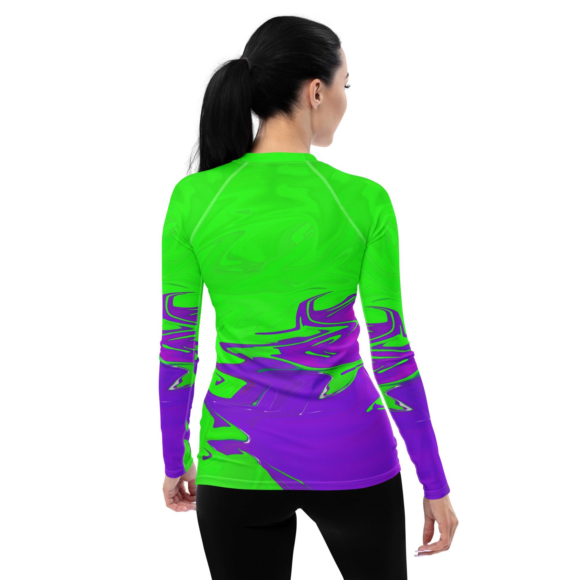 Melodic Trends Women's All-Over Print Rash Guard - Beyond T-shirts