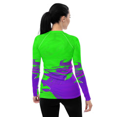 Melodic Trends Women's All-Over Print Rash Guard - Beyond T-shirts