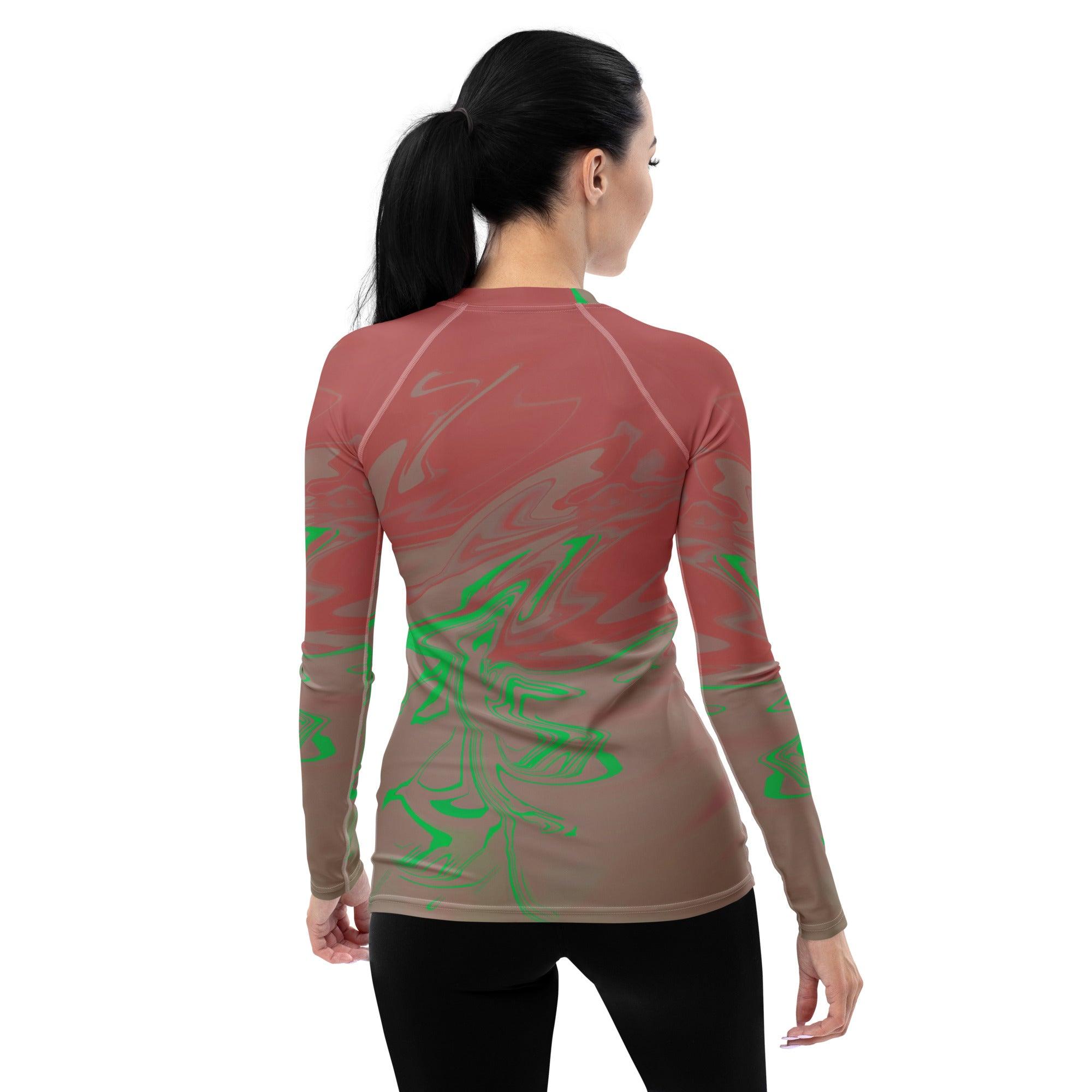 Chic Serenade Women's All-Over Print Rash Guard - Beyond T-shirts