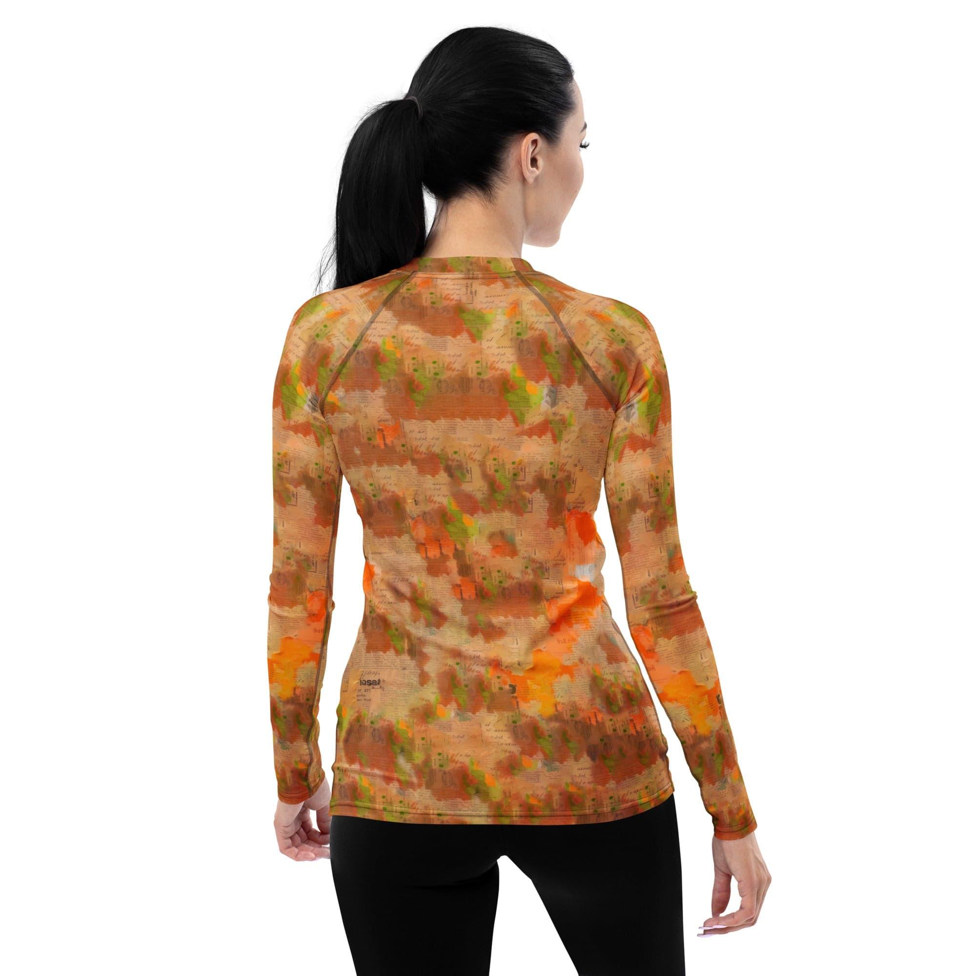 Rhythmic Harmony Women's All-Over Print Rash Guard - Beyond T-shirts