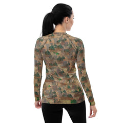 Harmonic Waters Women's All-Over Print Rash Guard - Beyond T-shirts