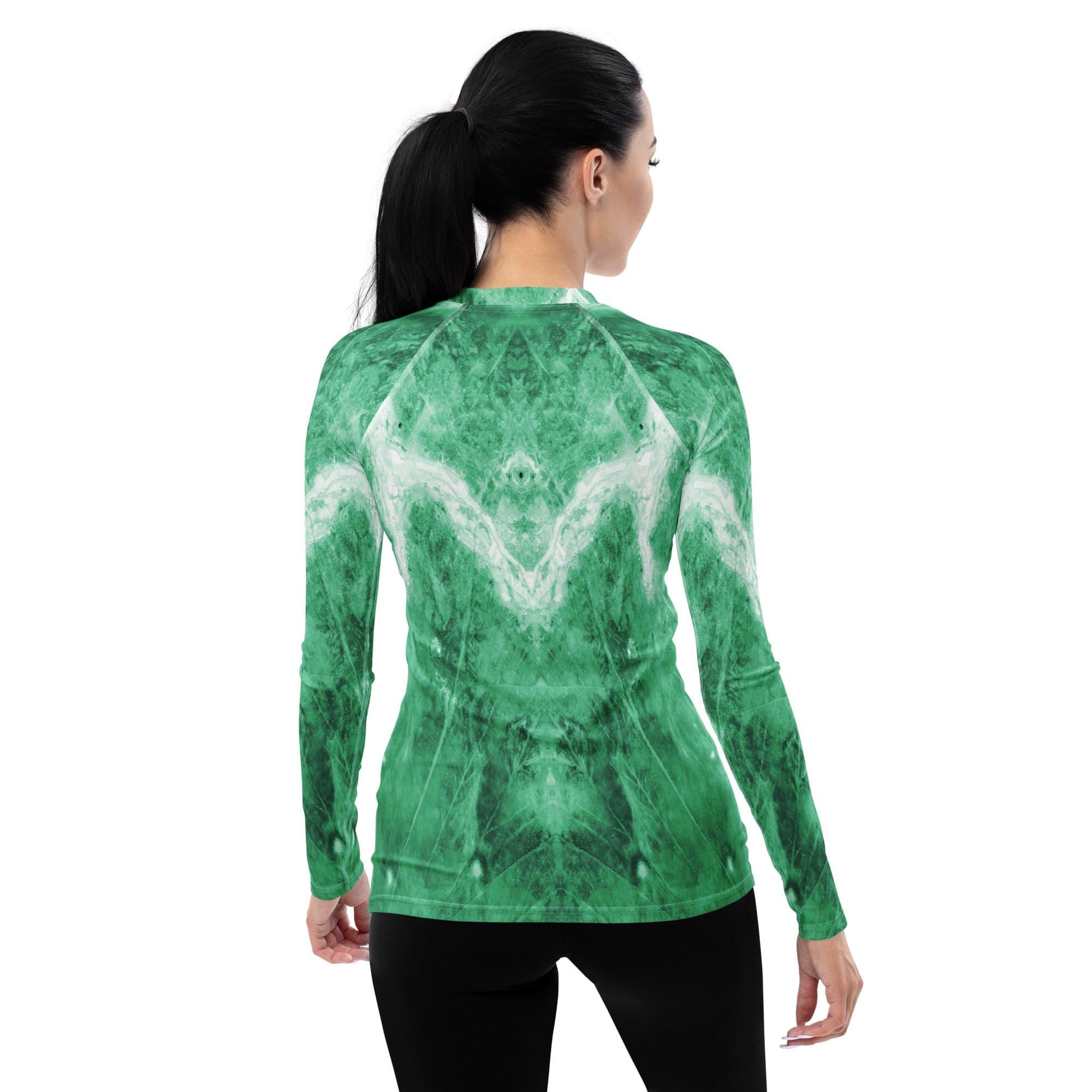 Earthly Harmony Women's All-Over Print Rash Guard - Beyond T-shirts