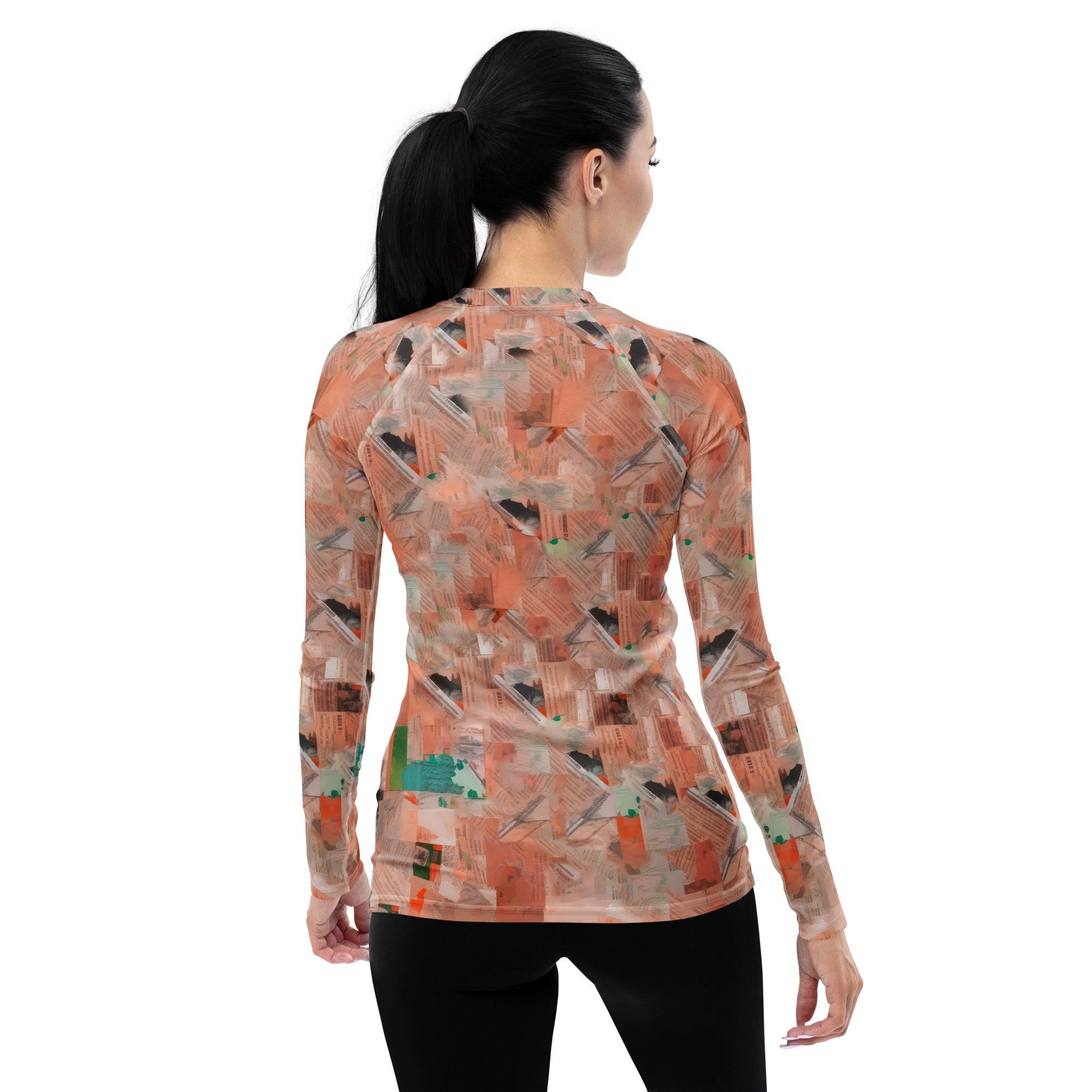 Soundwave Symphony Women's All-Over Print Rash Guard - Beyond T-shirts