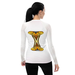 Cosmos Fusion Futuristic Shoes Women's Rash Guard - Beyond T-shirts