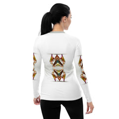 Cosmos Fusion Flux Futuristic Shoes Women's Rash Guard - Beyond T-shirts