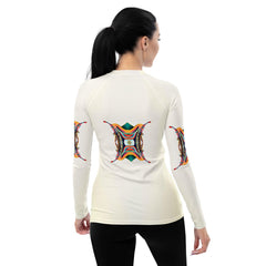 Celestial Flux Futuristic Shoes Women's Rash Guard - Beyond T-shirts