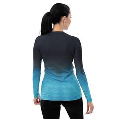 Radiant Odyssey Futuristic Shoes Women's Rash Guard - Beyond T-shirts