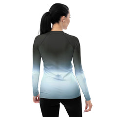 Cosmic Catalyst Futuristic Shoes Women's Rash Guard - Beyond T-shirts