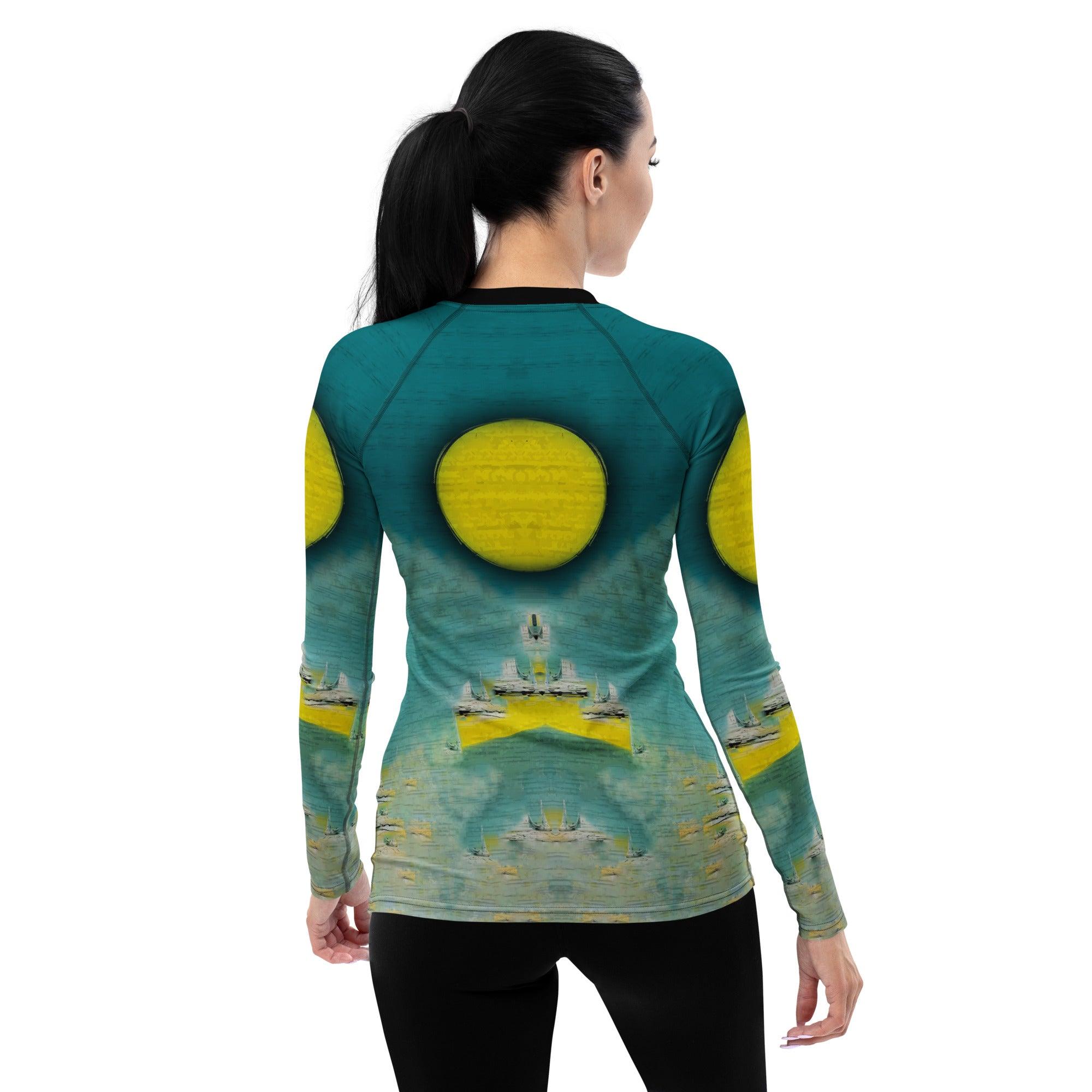 Ghoulishly Glam Halloween Women's Rash Guard - Beyond T-shirts