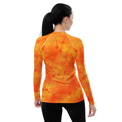 Electric Tide Women's All-Over Print Rash Guard - Beyond T-shirts