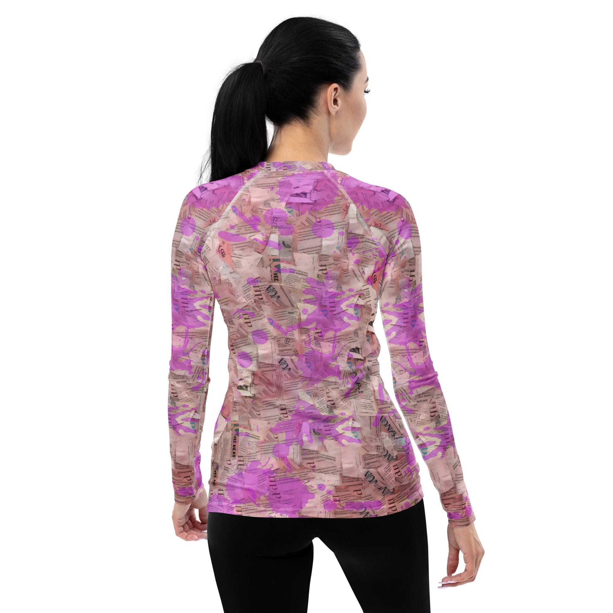 Melodic Serenade Women's Music Inspired Rash Guard - Beyond T-shirts