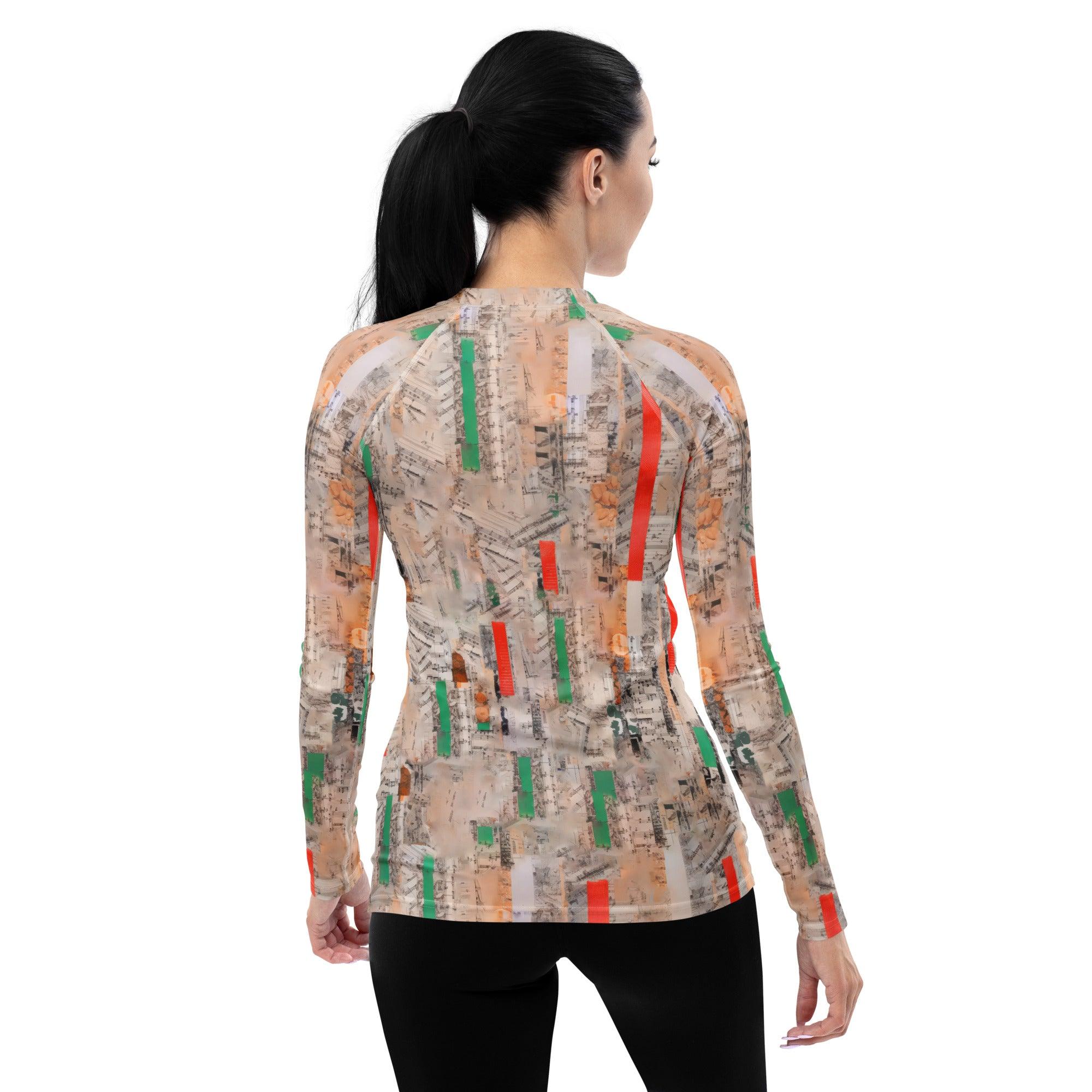 Musical Notes Symphony Women's All-Over Print Rash Guards - Beyond T-shirts