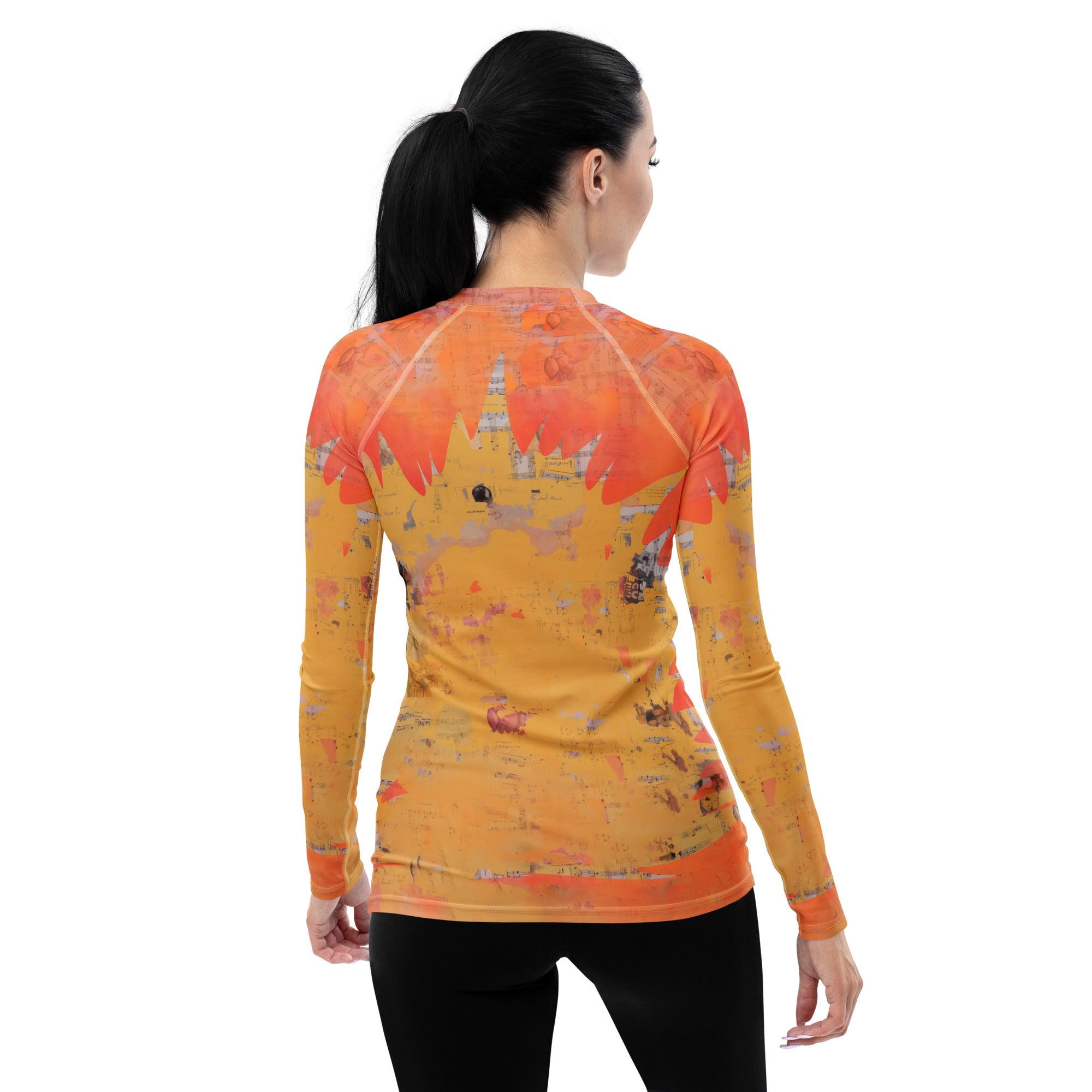 Saxophone Serenade Women's All-Over Print Rash Guards - Beyond T-shirts