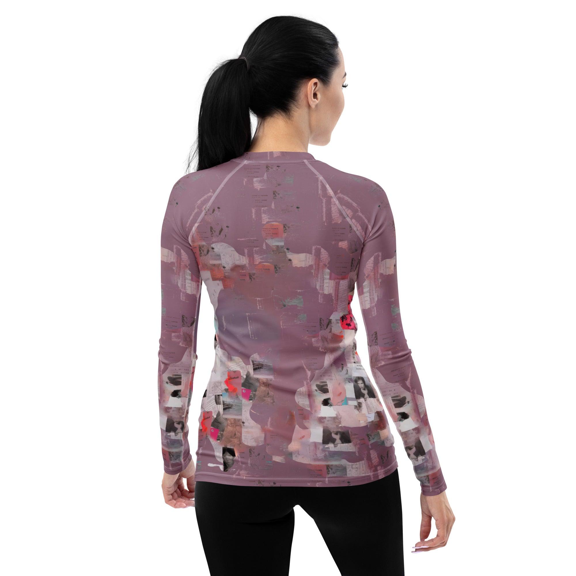 Vintage Vinyl Grooves Women's All-Over Print Rash Guards - Beyond T-shirts